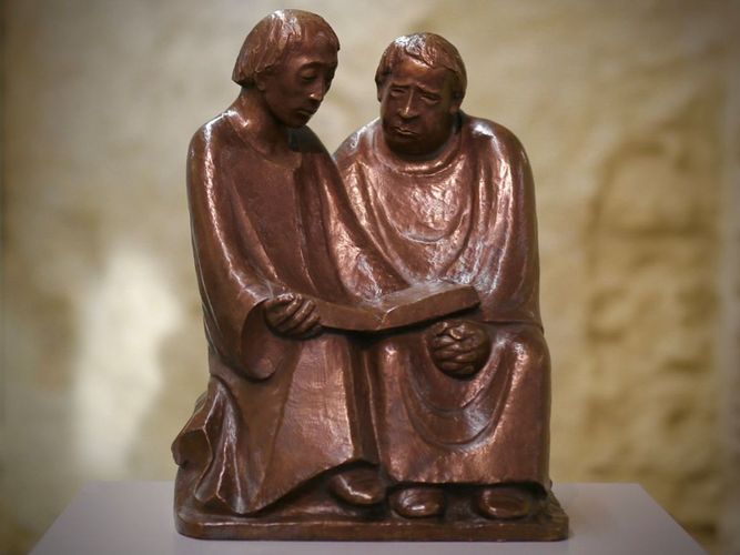 Ernst Barlach: Skulptur, Die lesenden Mönche. Foto: Frank M. Lütze