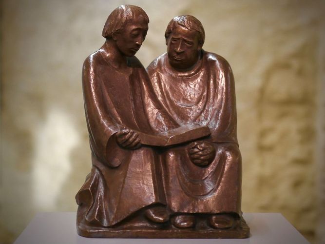 Ernst Barlach: Skulptur, Die lesenden Mönche. Foto: Frank M. Lütze