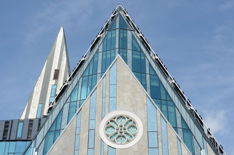 Paulinum mit Rosette, Foto: Paul Trainer, Universität Leipzig, 2012