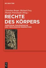 rotes Cover des Buches: Rechte des Körpers, Foto: De Gruyter.