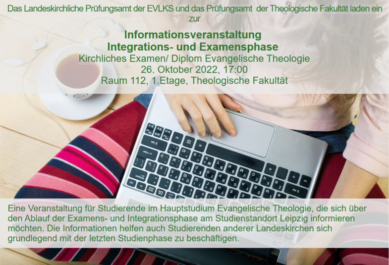 Plakat: Einladung zur Informationsveranstaltung Integrations- und Examensphase Wintersemester 2022