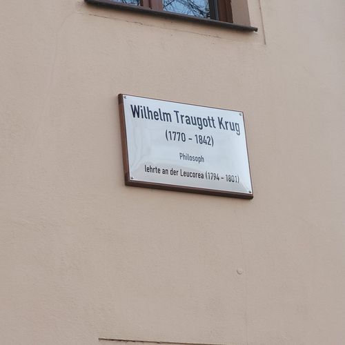 Gedenktafel für Wilhelm Traugott Krug