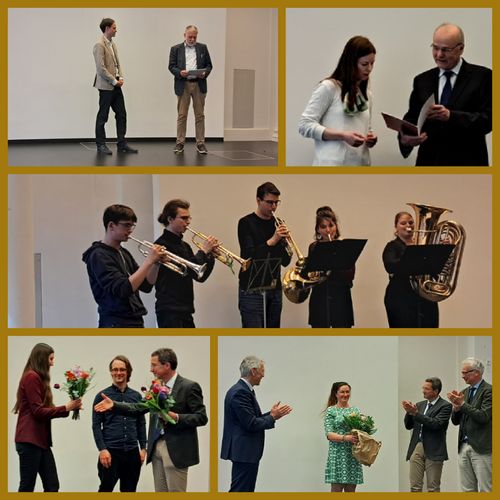Collage aus Bildern der Ehrungen und Preisverleihungen