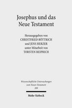 Buchcover von Josephus und das Neue Testament, blaue Schrift auf grauem GrundCover: Mohr Siebeck.